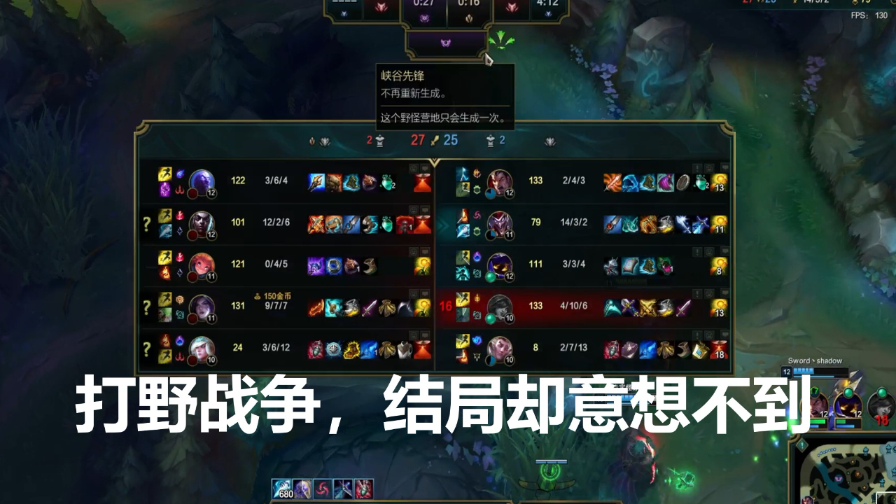 lol国服第一恶魔小丑:双方打野都在秀,8个队友在挨揍